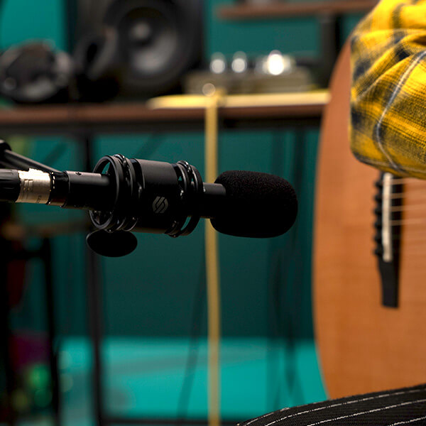 Sterling SL230MP Condenser Microphone recording in studio.