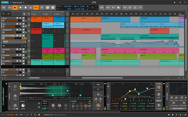 Bitwig 8 track audio interface recording software