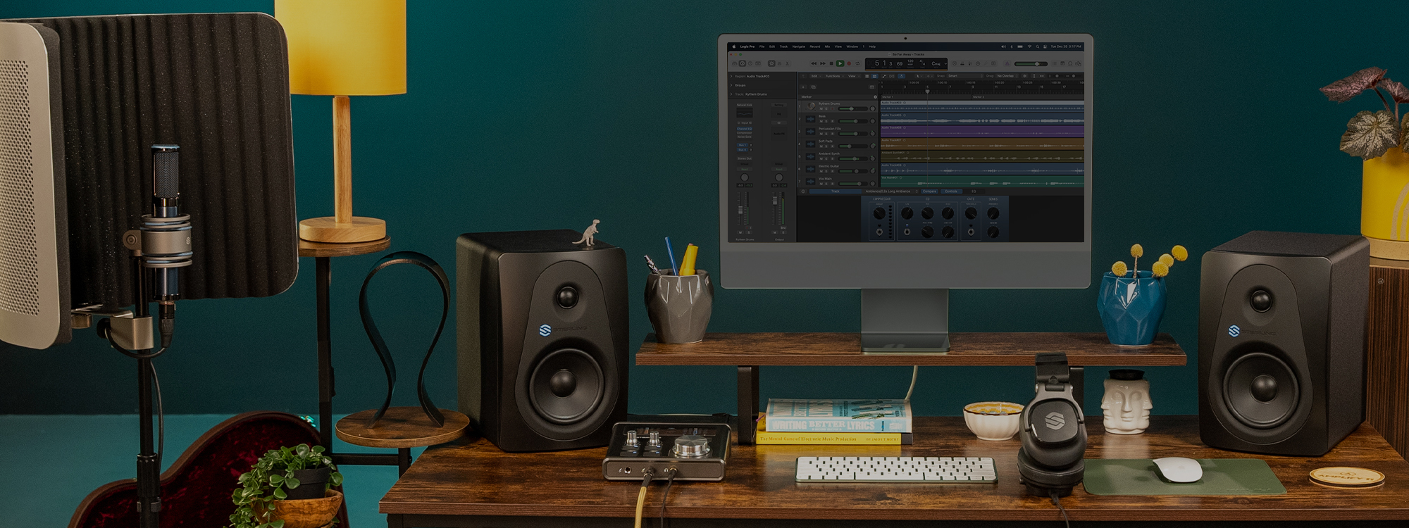 Home recording studio Sterling setup.